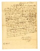 Penn, John to Captain James Hawker, 1765 October 2