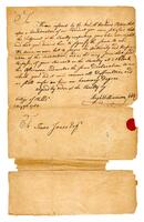 Williamson, Hugh to Isaac Jones, 1763 May 7