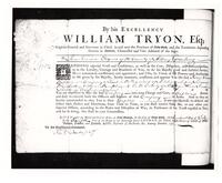 Province of New York, Governor William Tryon to Isaac Vrooman, 1772 July 17