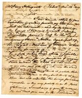 Morris, Robert to Henry Hollingsworth, 1779 November 16