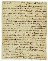 Morris, Robert to John Nicholson, 1798 June 11