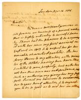 Monroe, James to Mr. Alexander, 1806 September 16