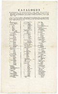 Catalogue d'abres d'arbustes et de plantes qui croissent en Amérique, & produisent des graines en maturité dans le Jardin de John Bartram, près de Philadephie; qui se vendent en plantes ou en graines, le tout à juste pris