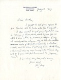 Edel, Mrs. Bertha C. (Mrs. Leon): From Boas. 1939 July 2