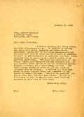 Einstein, Albert: From Boas. 1934 Jan. 30