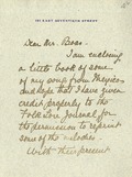 Hague, Eleanor: To Boas. 1914 Dec. 3