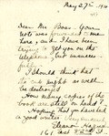 Hague, Eleanor: To Boas. 1920 May 27