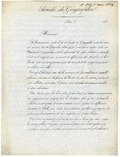 Monsieur, La Commission centrale de la Société de Géographie a décidé dans sa séance du 22 septembre 1836, qu'il serait formé au