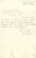 Hunt, George: To Boas. 1908 Apr. 24