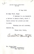 Huntington, Archer M.: To Boas. 1911 May 17