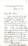 Huntington, Archer M.: To Boas. 1915 Jan. 11