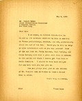 Hyman, Joseph C.: From Boas. 1933 May 9