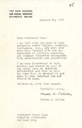 Kallen, Horace M.: To Boas. 1934 Jan. 29