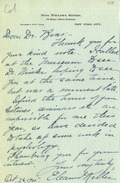 Keller, Eleanor: To Boas. 1905 Oct. 26