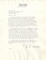 Kroeber, Alfred L.: To Boas. 1928 Jan. 17