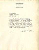 Kroeber, Alfred L.: To Boas. 1929 Oct. 30