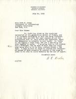 Kroeber, Alfred L.: To Ruth M. Bryan. 1932 July 26