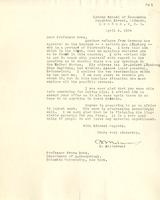 Malinowski, Bronislaw: To Boas. 1934 Apr. 6