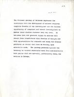 National Academy of Sciences: Open letter. 1933 