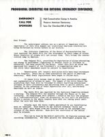 National Emergency Conference: Open letter. 1939