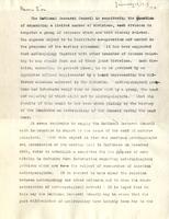 National Research Council: Open letter. 1919 Jan. 17