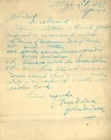 Neilson, John: To J.A. Teit. 1918 Apr. 10