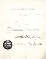 New York Academy of Sciences: To Boas. 1888 Apr. 2