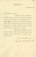 Newcomb, Simon: To Boas. 1907 Mar. 29 