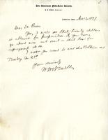 Newell, William Wells: To Boas. 1897 Nov. 12