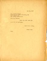 Newman, Stanley S.: From Boas. 1937 May 25