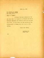 Newman, Stanley S.: From Boas. 1940 Mar. 15