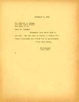 Newman, Stanley S.: From Boas. 1940 Nov. 7