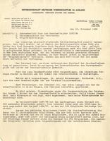 Notgemeinschaft Deutscher Wissenschaftler: To Boas. 1938 Nov. 10