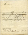 Sir[,] These are to give notice that on the thirteenth day of November 179_, being St. Andrew's Day, the council and officers of the Royal Society are to be elected...at which election, your presence is expected