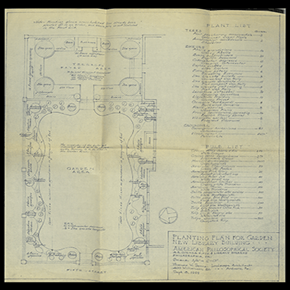 7. Thomas W. Sears prepared the first planting plan for Library Hall’s Jefferson Garden, in 1959.