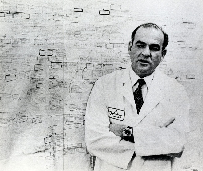 Image of Blumberg with History of Australia Antigen chart.