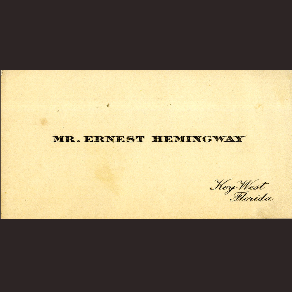 11. As a young man in Key West, Florida, Chance met American novelist Ernest Hemingway.