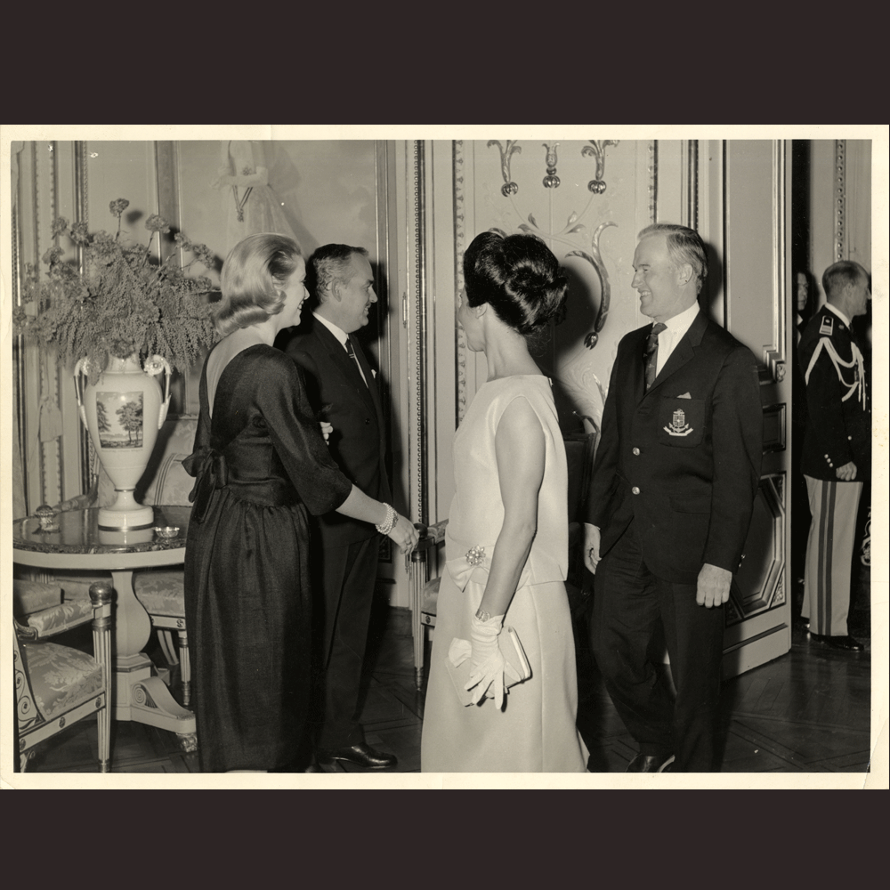 12. Chance being formally introduced to Grace Kelly and her husband Prince Rainier III of Monaco.